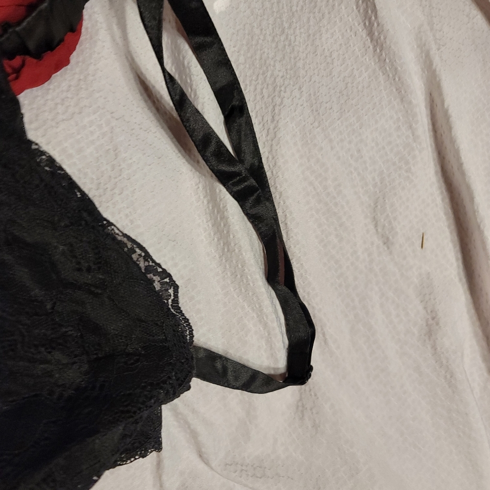 PLUS Size 4x Sheer Pleated Flirty Sexy Nightie Lounge Short Gown - Picture 7 of 10